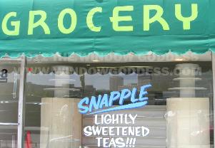 Awning Lettering Grocery