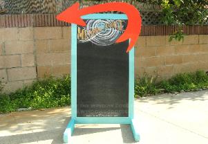 Chalkboard sidewalk sign