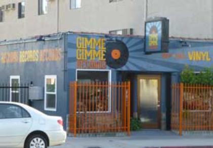Painted wall sign, Gimme Gimme Records, Highland Park