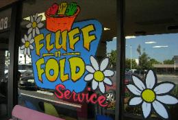 Window splash painting, Laundry, The Window Goddess, Glendale